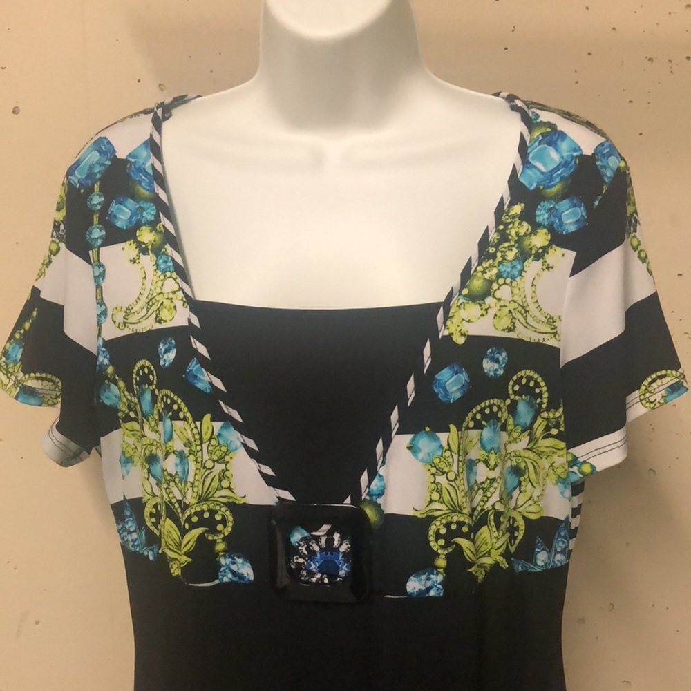 EUC Frank Lyman Stretch Jersey Dress - Picture 2 of 9